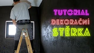 TUTORIAL na (ne) betonovou dekor stěrku SVÉPOMOCÍ z Flexibilního Lepidla a to fakt za pár korun!!!