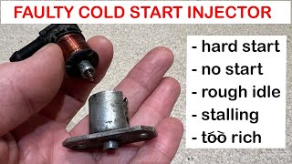 Mercedes R107 faulty cold start injector causes no end of problems! 450sl, 280sl, 350sl and 380sl