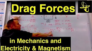 Drag Forces in Mechanics and Electricity & Magnetism