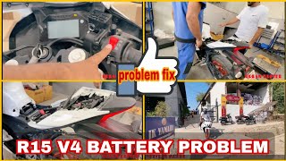 Yamaha R15 V4 Battery Drain Issue Solved | Service Center Experience & Fix