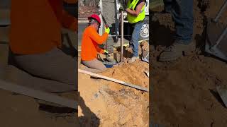 Pouring Concrete at a Job Site