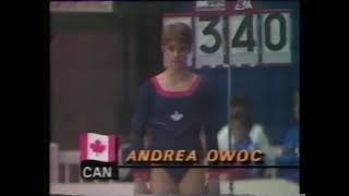 Andrea Owoc 🇨🇦 VT AA 9.600 1985 World Championships