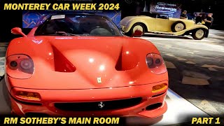 MONTEREY CAR WEEK 2024 SOTHEBY'S MAIN ROOM PART 1