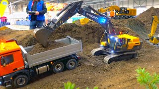 RC CONSTRUCTION-SITE EQUIPMENT - VOLVO DIGGER - MB AROCS TIPPER TRUCK - RC TRACTOR TRUCK