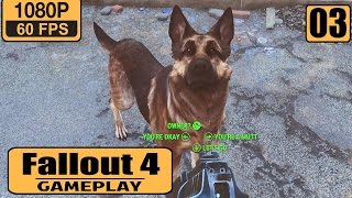 Fallout 4 gameplay walkthrough - Part 3 - Own German Shepherd Dog