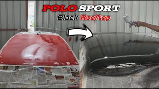 Polo Sport Rooftop Black Paint / Car Tech Care