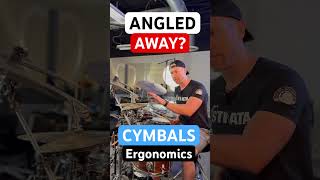 Should You Angle Cymbals AWAY From You?🧐🥁 #drumlesson #drumergonomics #cymbals #physics