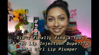 LA Lip Plumper | Too Faced Lip Injections Dupe??? | Nalanie