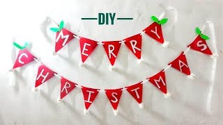 DIY Merry Christmas Garland|How to make Christmas Garland |Christmas Garland Decoration | Fawaz Tech