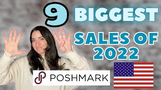 TOP 9 SALES ON POSHMARK US FOR 2022 | Yearly top sales recap