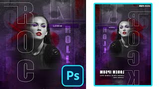 Создание постера с типографикой в photoshop