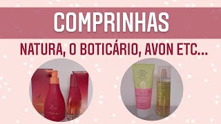 Comprinhas: Natura, O Boticário, Avon e Farmácia.