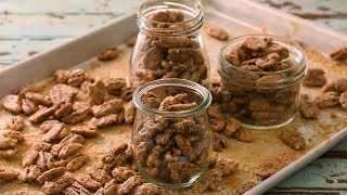 Caramelised pecans