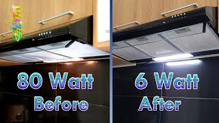 Cara Mengganti Bola Lampu Cooker Hood dengan LED Neon