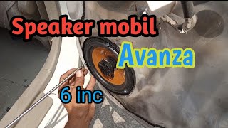 Cara ganti speaker pintu mobil avanza || How to replace avanza car door speakers#toyotaavanza