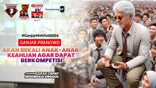 GANJAR PRANOWO AKAN BEKALI ANAK-ANAK KEAHLIAN AGAR DAPAT BERKOMPETISI