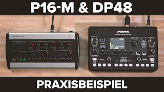 Behringer P16-M und Midas DP48 - Praxisbeispiel - Konfiguration und Broadcast-Funktion