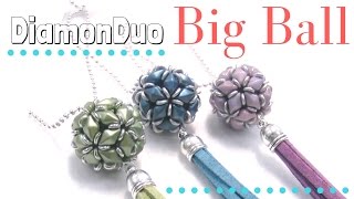 How to make a DiamonDuo Ball - Full tutorial with pattern Beading Ideas