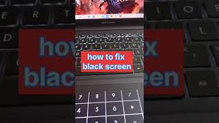 how to fix black screen on window 10? #windowstricks#shorts #share #trending