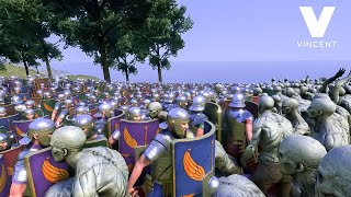 16.000 Romans vs 10.000 Zombies- Ultimate Epic Battle Simulator 2- UEBS 2