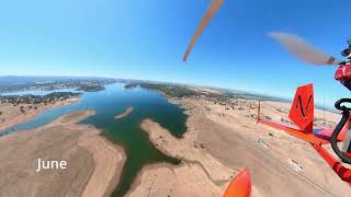 North shore, Camp Far West Lake Reservoir throughout 2022