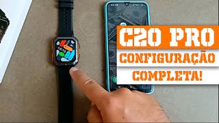 COMO CONFIGURAR SMARTWATCH C20 PRO - Colocar fotos e fazer chamadas