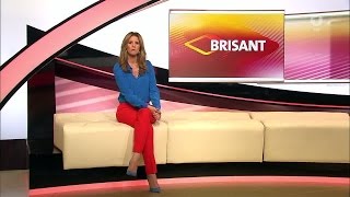 Mareile Höppner - Brisant HD - 01.11.2016 - Blue Blouse, Red Pants & Blue Heels