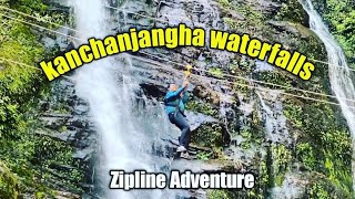 kanchenjunga waterfalls at pelling,west Sikkim 🌊|| zipline adventure at kanchanjanga waterfalls