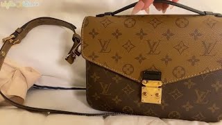 ASMR - Louis Vuitton Pochette Metis REVERSE Handbag Sounds | No talking