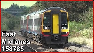 East Midlands 158 Class Train 158785 - Hope Station, Derbyshire