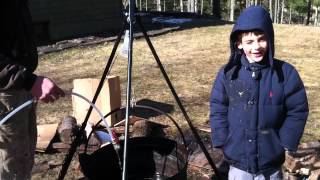 Making Kettle Maple Syrup