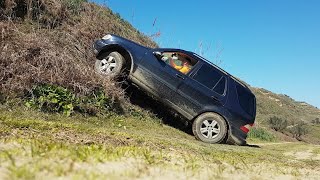 w163 offroad ml320 4ets working 40° climb uphill