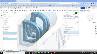 Two Way Letter Video Tutorial (Onshape)