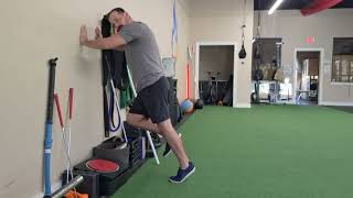 Single leg calf raises and ankle mobility