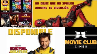 Cartelera y próximos estrenos del cine Movie Club Durazno, incluye la esperada Deadpool & Wolverine