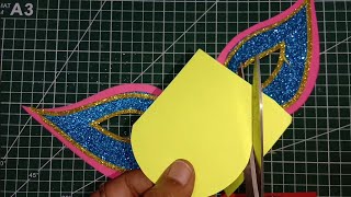 How to make party mask / Carnival mask making idea / Fancy eye mask making idea