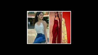 anushka## avneet##othets actress ##jeans top vs sharee look### jannat ##arishfa