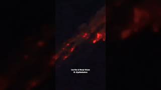 Lava Flow at Merapi Volcano #shorts #lavaflow #volcanoeruption #volcano