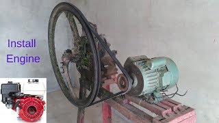 straw cutting machine motor to convert engine homemade ideas make it tools