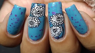 Textured Floral Nails || Elcorazon