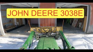 Plowing SNOW   John Deere 3038E 4wd tractor with Curtis plow mounted  #ourbighouseinthelittlewoods