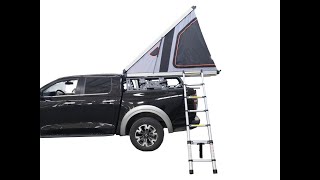 Hard shell roof tent with more channels