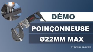 Poinçonneuse électro-hydraulique Ø22mm max. - DUMATOS EQUIPEMENT