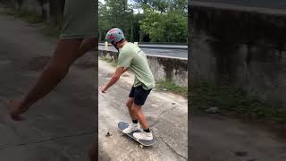 Ollie down a sketchy gap