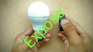 How to glow led bulb with magnet Expose and what is inside video