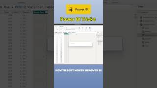 How to Sort Month in Power BI #powerbi #dataanalytics #powerbitutorial #shorts  #dataanalystprojects