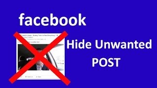 How to Hide or Block Facebook Posts | Unfriend Someone Without Actually Unfriending Them