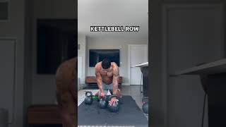 Kettlebell Row back day gainz