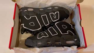 NIKE AIR MORE UPTEMPO "BLACK/WHITE"(2020)