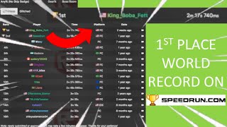 I GOT A WR ON SPEEDRUN.COM!